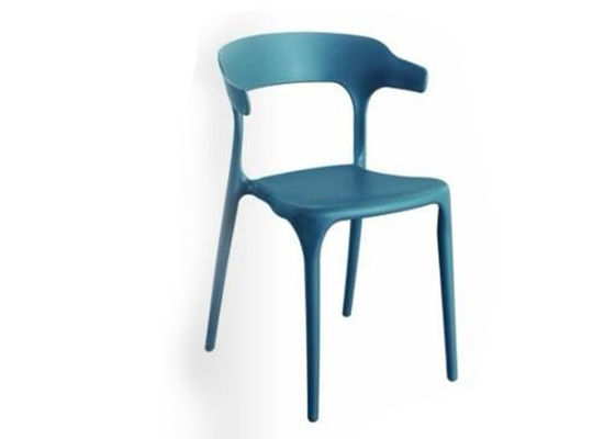 Μπλε κλασικές Stackable σύγχρονες πλαστικές υπαίθριες να δειπνήσει έδρες